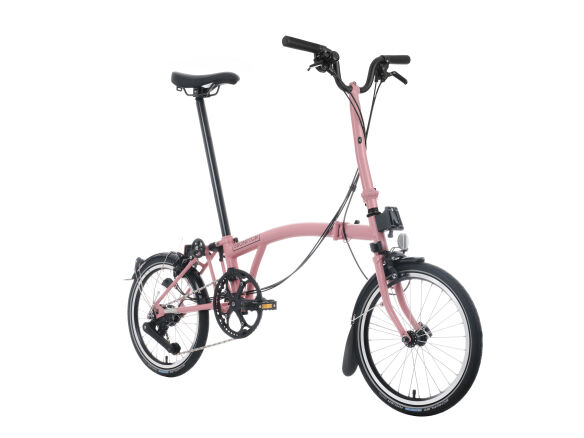 Brompton C Line 12-Gang Flamingo Pink Hoher Lenker