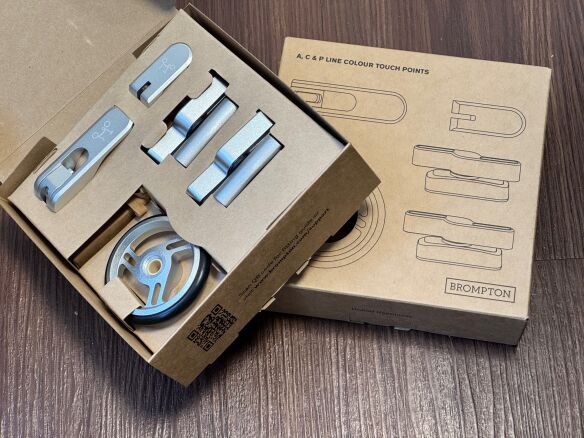 Brompton Color Touch Points Verschluß Set silber