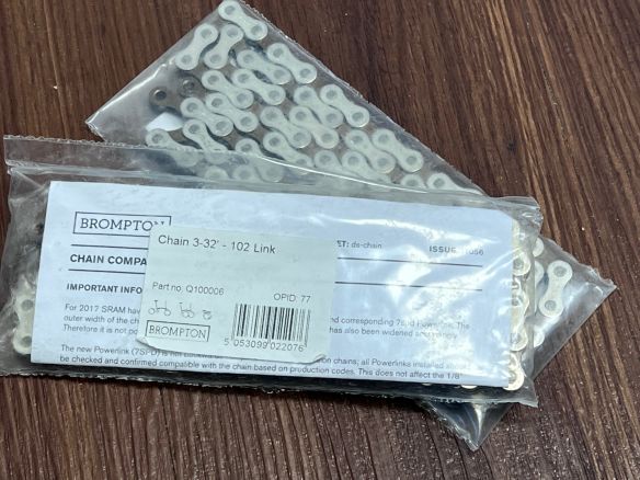 Brompton Kette 102 Glieder 54 Zähne mit Schloß C Line