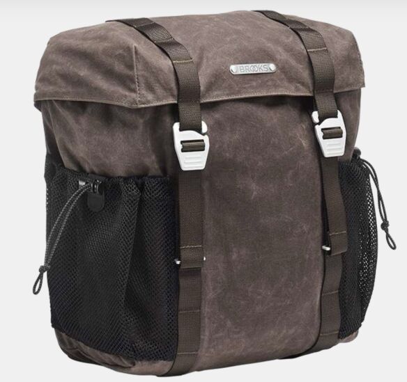 Brooks Half Haul Pannier Medium Fahrradtasche Baumwolle gewachst