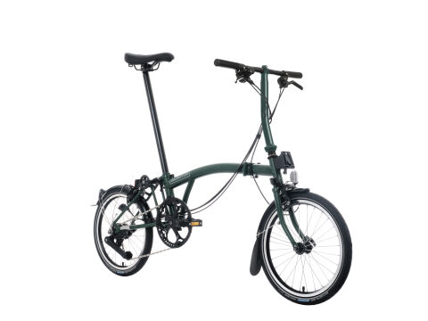 Brompton C Line 12-Gang Racing Green Tiefer Lenker