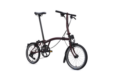 Brompton C Line 12-Gang Plum Red Weinrot S-Lenker