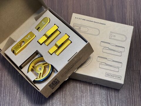 Brompton Color Touch Points Verschluß Set Gelb-Gold