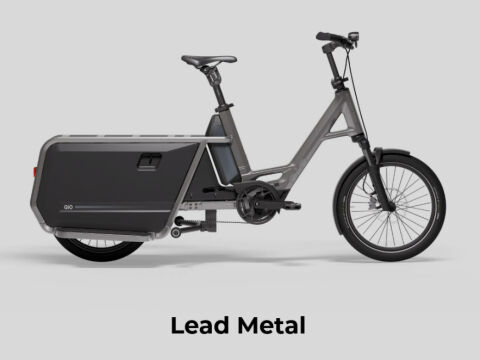 QiO Long CLAx mit Federgabel Lead Metal - Glossy Finish