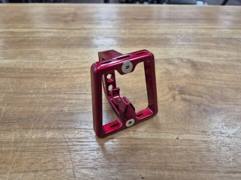XXS Brompton Front Trägerblock Skeleton rot Aluminium