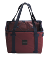 Brompton Borough Basket Einkaufstasche Small Plum Rot/Blau