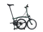 Brompton C Line 12-Gang Racing Green Tiefer Lenker