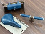 Brooks Slender Grips Leder Handgriffe Teal Blau Sonderfarbe