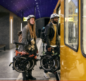 Fahrer Händel Brompton Transporthilfe Handgriff